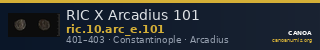 RIC X Arcadius 101 — CANOA