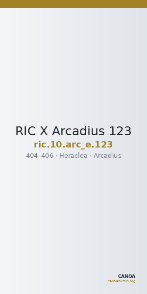 RIC X Arcadius 123 — CANOA