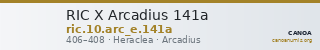 RIC X Arcadius 141a — CANOA