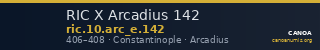 RIC X Arcadius 142 — CANOA
