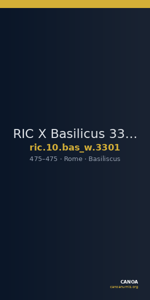 RIC X Basilicus 3301 — CANOA