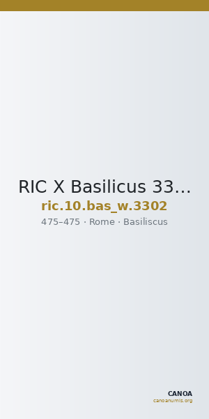 RIC X Basilicus 3302 — CANOA