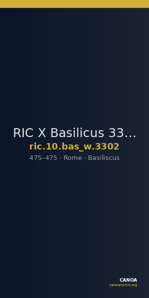 RIC X Basilicus 3302 — CANOA
