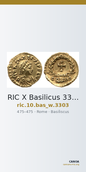 RIC X Basilicus 3303 — CANOA
