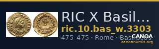 RIC X Basilicus 3303 — CANOA