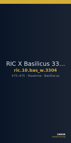 RIC X Basilicus 3304 — CANOA