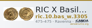 RIC X Basilicus 3305 — CANOA
