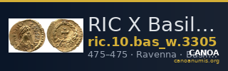 RIC X Basilicus 3305 — CANOA