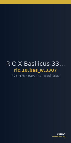 RIC X Basilicus 3307 — CANOA