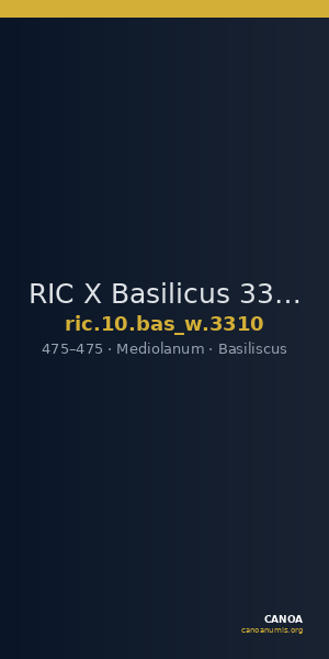 RIC X Basilicus 3310 — CANOA