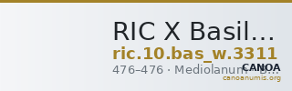RIC X Basilicus 3311 — CANOA