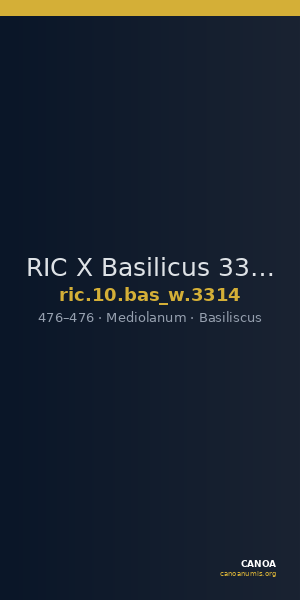 RIC X Basilicus 3314 — CANOA