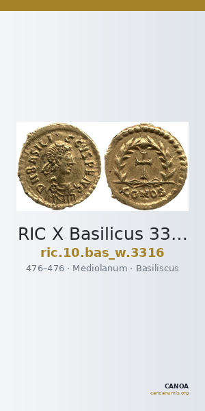 RIC X Basilicus 3316 — CANOA