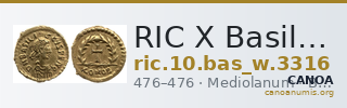RIC X Basilicus 3316 — CANOA