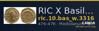 RIC X Basilicus 3316 — CANOA