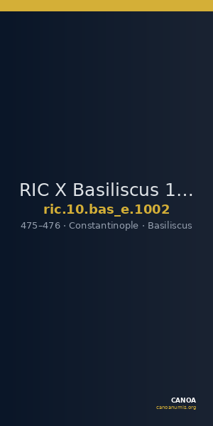RIC X Basiliscus 1002 — CANOA