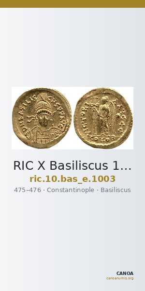 RIC X Basiliscus 1003 — CANOA