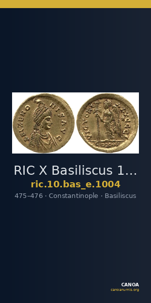 RIC X Basiliscus 1004 — CANOA