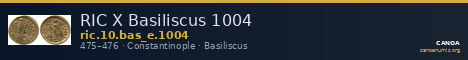 RIC X Basiliscus 1004 — CANOA