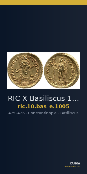 RIC X Basiliscus 1005 — CANOA