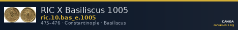 RIC X Basiliscus 1005 — CANOA
