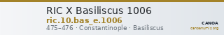 RIC X Basiliscus 1006 — CANOA