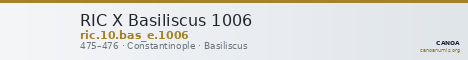 RIC X Basiliscus 1006 — CANOA