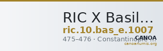 RIC X Basiliscus 1007 — CANOA