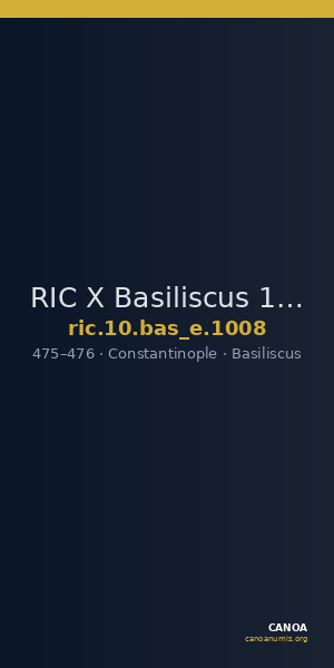 RIC X Basiliscus 1008 — CANOA