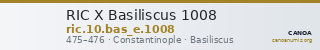 RIC X Basiliscus 1008 — CANOA