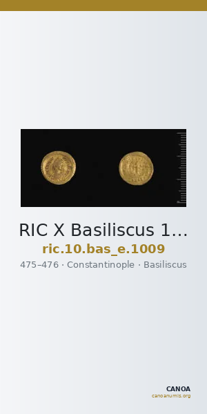 RIC X Basiliscus 1009 — CANOA