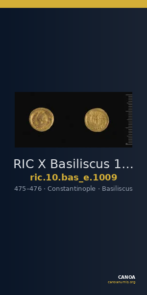 RIC X Basiliscus 1009 — CANOA