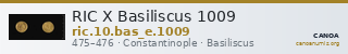 RIC X Basiliscus 1009 — CANOA