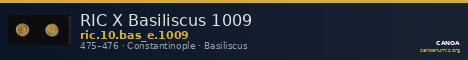 RIC X Basiliscus 1009 — CANOA