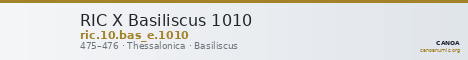 RIC X Basiliscus 1010 — CANOA