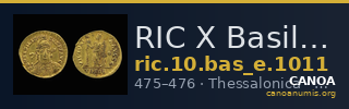 RIC X Basiliscus 1011 — CANOA
