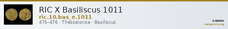 RIC X Basiliscus 1011 — CANOA