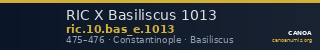 RIC X Basiliscus 1013 — CANOA
