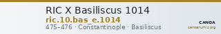 RIC X Basiliscus 1014 — CANOA