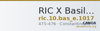 RIC X Basiliscus 1017 — CANOA