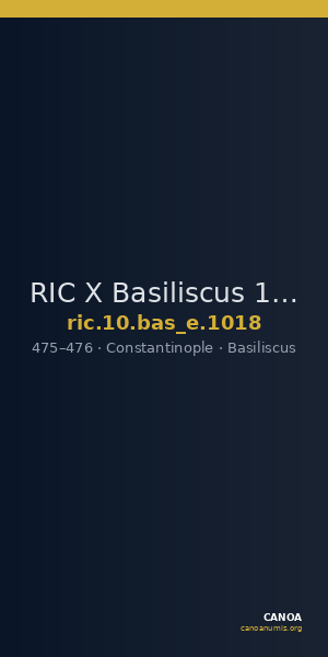 RIC X Basiliscus 1018 — CANOA