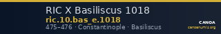 RIC X Basiliscus 1018 — CANOA