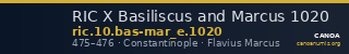 RIC X Basiliscus and Marcus 1020 — CANOA