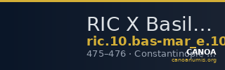 RIC X Basiliscus and Marcus 1021 — CANOA