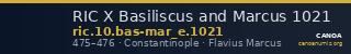 RIC X Basiliscus and Marcus 1021 — CANOA