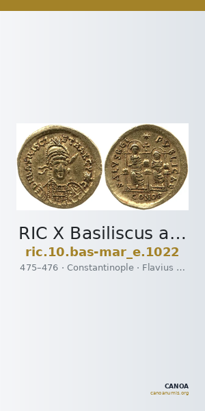 RIC X Basiliscus and Marcus 1022 — CANOA