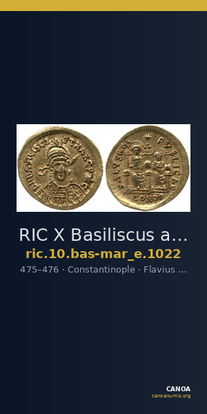 RIC X Basiliscus and Marcus 1022 — CANOA