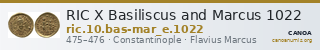 RIC X Basiliscus and Marcus 1022 — CANOA