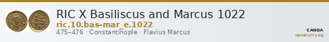 RIC X Basiliscus and Marcus 1022 — CANOA