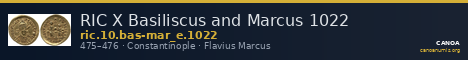 RIC X Basiliscus and Marcus 1022 — CANOA